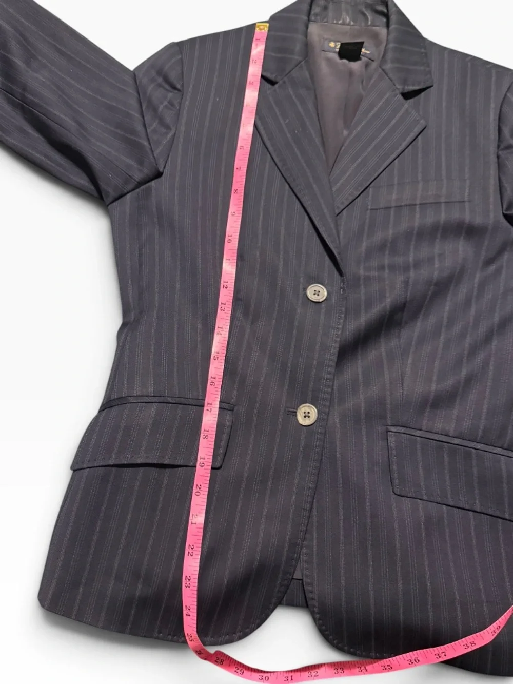 Brooks Brothers Women’s Navy Pinstripe Wool Pantsuit Blazer & Trousers Size 4
